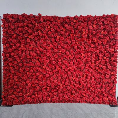 Red Flower Wall (10ft x 8ft)