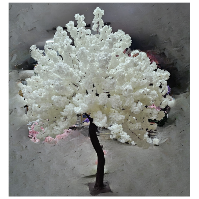 White Curve Flowers